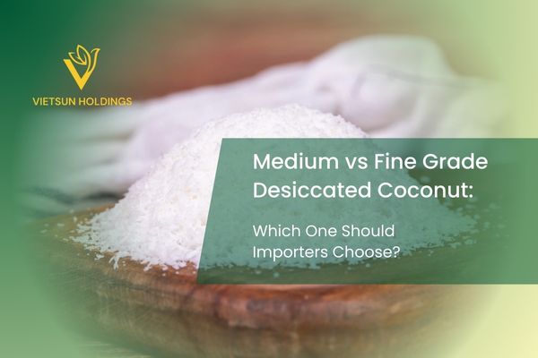 Medium vs Fine Grade Desiccated Coconut: Which One Should Importers Choose?