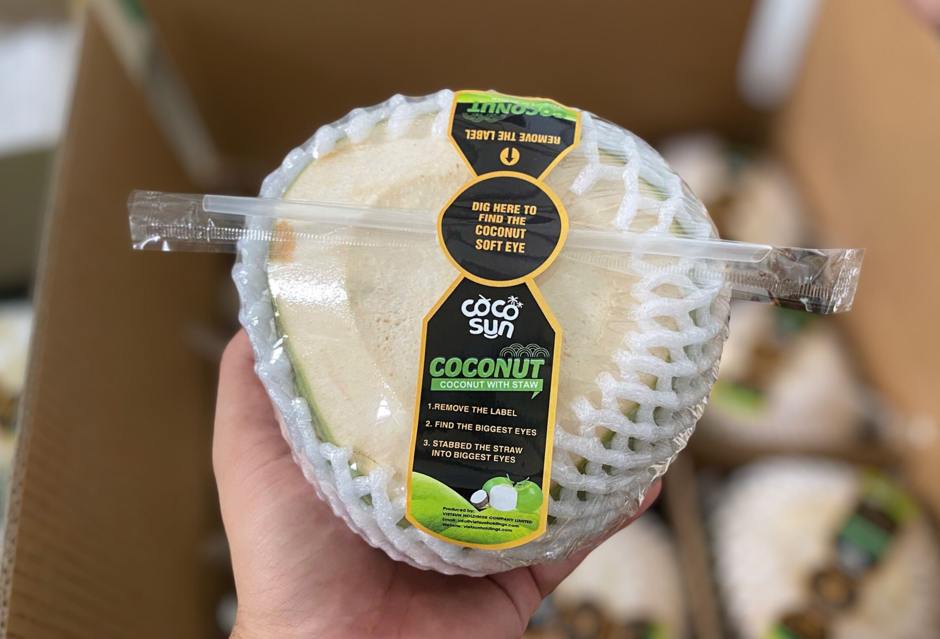 Green Trimmed Coconut